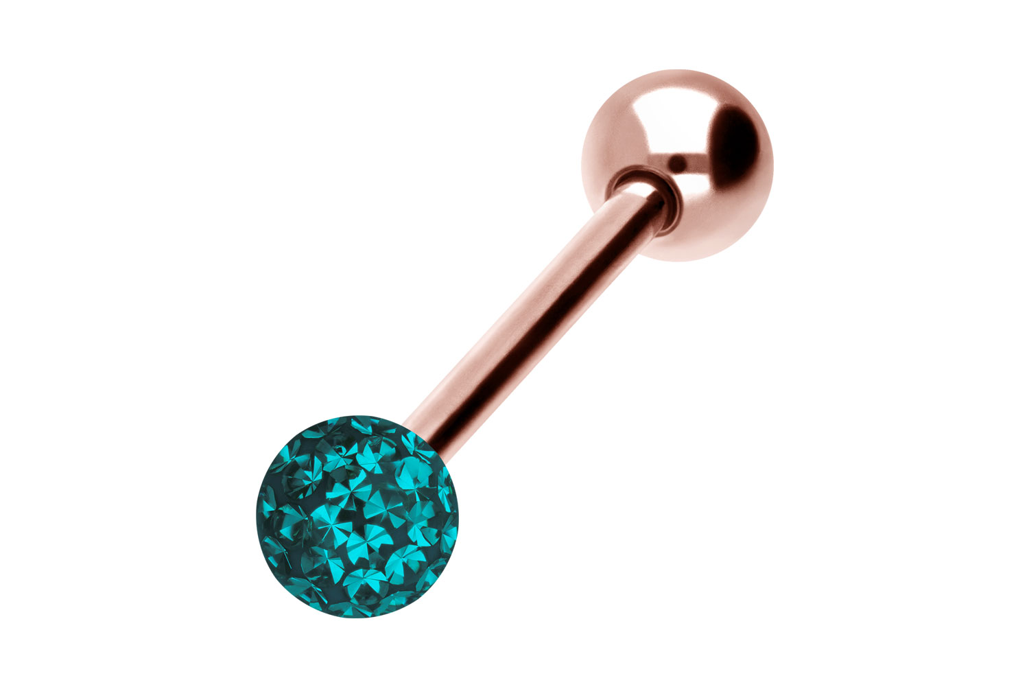 Chirurgenstahl Barbell Piercing EPOXY- + CHIRURGENSTAHL-KUGEL